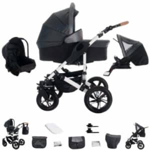 Bebebi myVARIO / 3 in 1 Kombi Kinderwagen Komplettset / Hartgummireifen myStar