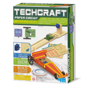 4M Paper Circuit Techcraft - Rennwagen Bausatz Mehrfarbig