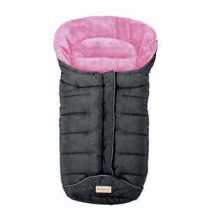 Altabebe Winterfußsack Active mit 3M Füllung dunkelgrau rosa