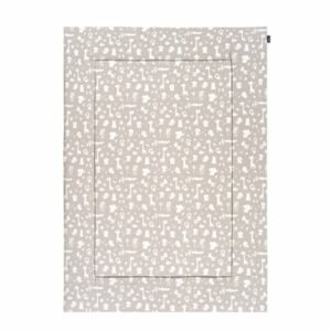 Alvi Krabbeldecke Zootiere taupe 100 x 135 cm