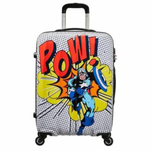 American Tourister Alfatwist 2.0 Marvel Legends - 4-Rollen-Trolley 65/24 cm Captain America Pop Art