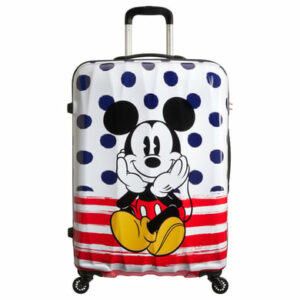 American Tourister Disney Alfatwist 2.0 - 4-Rollen-Trolley L 75/28 Mickey blue Dots
