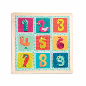 B.TOYS B. Count n’ Doodle - Holzpuzzle mit magnetischen Zahlen 10-teilig Mehrfarbig