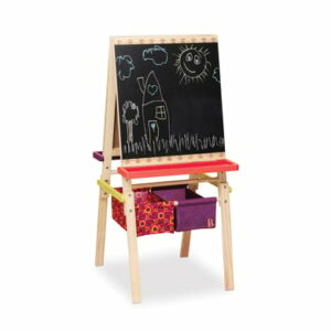 B.TOYS B. Holz-Staffelei - Mal Standtafel für Kinder Mehrfarbig