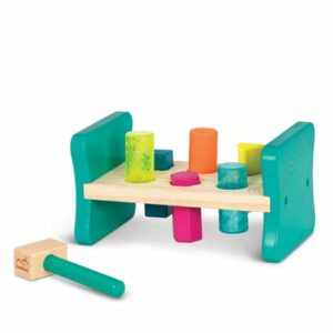 B.TOYS B. Pound & Play - Buntes Steckspiel mit Hammer Mehrfarbig