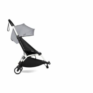 BABYZEN Kinderwagen YOYO 6+ connect White mit Textilset Stone