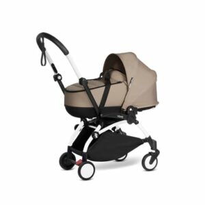 BABYZEN Kinderwagen YOYO2 0+ White mit Liegewanne Taupe