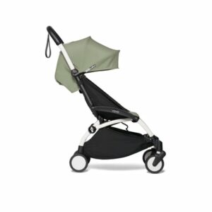 BABYZEN Kinderwagen YOYO2 6+ White mit Textilset Olive