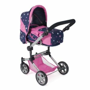 BAYER CHIC 2000 Kombi-Puppenwagen JARA Butterfly navy-pink