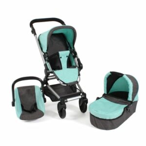 BAYER CHIC 2000 Kombipuppenwagen Fides 3 in 1 melange mint