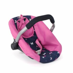 BAYER CHIC 2000 Puppen-Autositz Butterfly navy-pink