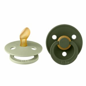 BIBS® Schnuller Colour Anatomischer Sauger 0-6 Monate Sage & Hunter Green 2 Stk.