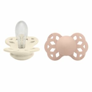 BIBS® Schnuller Infinity symmetrischer Sauger 6-18 Monate Ivory & Blush 2 Stk.