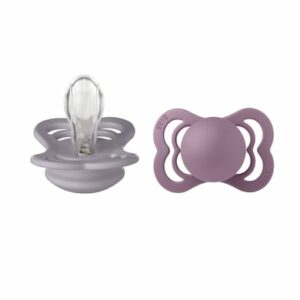 BIBS® Schnuller Supreme Fossil Grey & Mauve Silikon 0-6 Monate