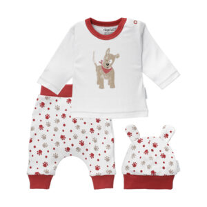 Baby Sweets 3tlg Set Shirt + Hose + Mütze Lieblingsstücke rot weiß