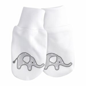 Baby Sweets Handschuhe Little Elephant weiß grau