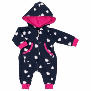 Baby Sweets Overall Lieblingsstücke Herzen schwarz pink