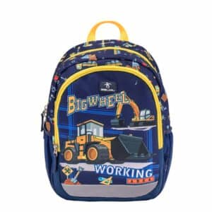 Belmil Kindergartenrucksack Kiddy Plus Kindergartenrucksack für 3-6 Jährige Kinder mit Brustgurt Big Wheel