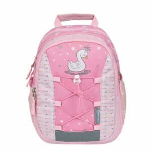 Belmil Kindergartenrucksack Mini Kiddy Kindergartenrucksack für 1-3 Jährige Kinder mit Brustgurt Cute Swan