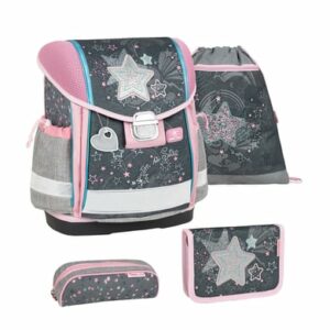 Belmil Schulranzen Classy Schulranzen Set 4-teilig mit Brustgurt Shine like a Star