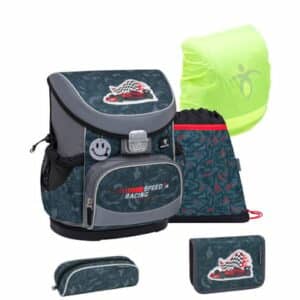 Belmil Schulranzen Mini Fit Schulranzen Set 5-teilig mit Brustgurt Red Dots