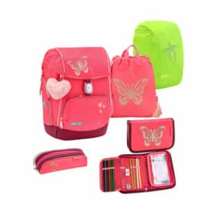 Belmil Schulranzen Premium Comfy Plus Set 6-teilig Coral