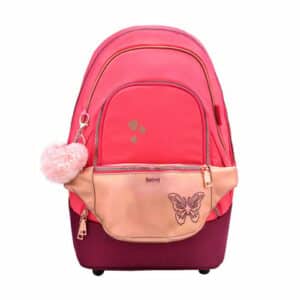 Belmil Schulrucksack 2-IN-1 Schulrucksack & Gürteltasche Coral