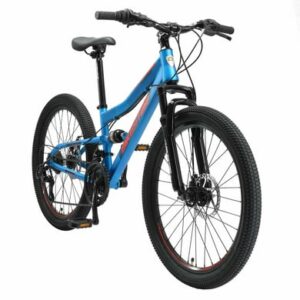 Bikestar Kinderrad Fully MTB Stahl 24 Zoll blau