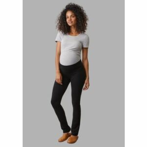 Boob Straight leg Maternity pants schwarz