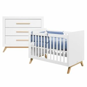 Bopita Babyzimmer Fenna 2-teilig 60 x 120 cm weiß / natur