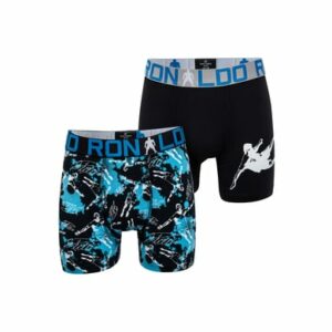 CR7 Cristiano Ronaldo Retro Boxer Basic Solid Black Print