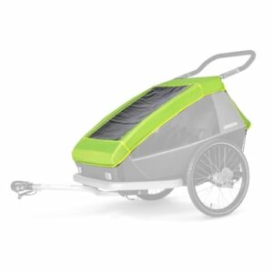 CROOZER Regenverdeck Lightning yellow für Kid Zweisitzer