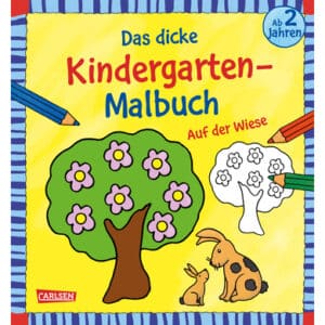 Carlsen Das dicke Kindergarten-Malbuch: Auf der Wiese