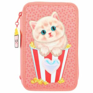 Depesche 3-Fach Federtasche CUTIE STAR inkl. Stifte TOPModel 21 x 9 x 7 cm pink