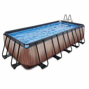 EXIT Wood Pool 540x250x122cm mit Sandfilterpumpe