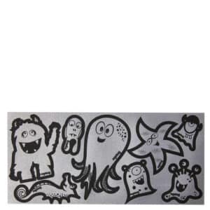 Ergobag Zubehör Reflexie Sticker Set - Reflektierende Aufkleber Monster