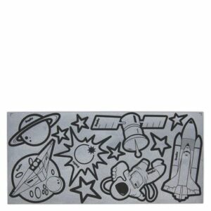 Ergobag Zubehör Reflexie Sticker Set - Reflektierende Aufkleber Weltall