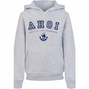 F4NT4STIC Hoodie Ahoi Knut & Jan Hamburg heather grey