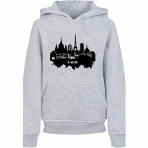 F4NT4STIC Hoodie PARIS SKYLINE HOODIE UNISEX heather grey