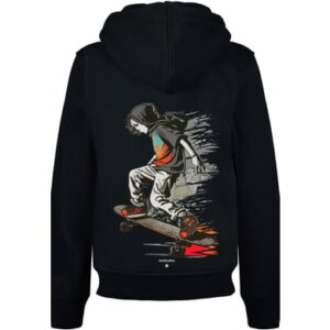 F4NT4STIC Hoodie Skateboarder schwarz