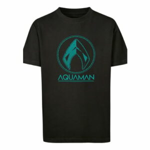 F4NT4STIC T-Shirt DC Comics Aquaman Aqua Logo schwarz