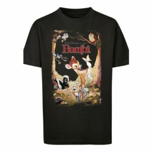 F4NT4STIC T-Shirt Disney Bambi Retro Poster schwarz