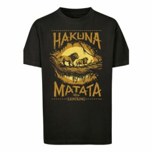 F4NT4STIC T-Shirt Disney Der König der Löwen Hakuna Matata schwarz
