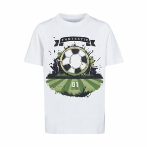 F4NT4STIC T-Shirt Fußball Feld weiß