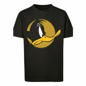 F4NT4STIC T-Shirt Looney Tunes Daffy Duck Dotted Cartoon Logo schwarz