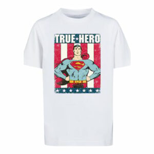 F4NT4STIC T-Shirt T-Shirt DC Comics Superman True Hero Superheld weiß