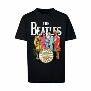 F4NT4STIC T-Shirt The Beatles Band Sgt Pepper Black schwarz