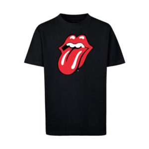 F4NT4STIC T-Shirt The Rolling Stones Zunge Rot schwarz
