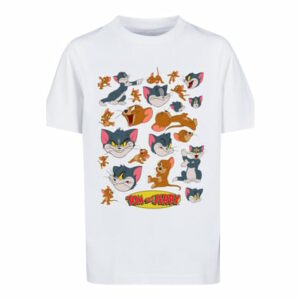 F4NT4STIC T-Shirt Tom and Jerry TV Serie Many Faces weiß