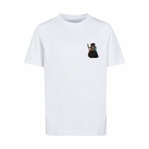 F4NT4STIC T-Shirt Wizard Cat UNISEX TEE weiß